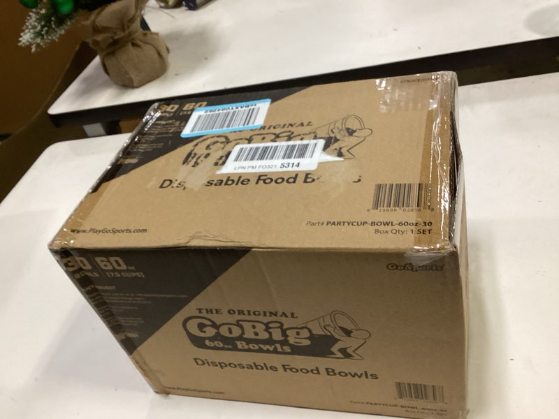 Condition photo showing New/Like New for GoBig Red Party Cup Bowls - Disposable Plastic Bowls - 2 Sizes