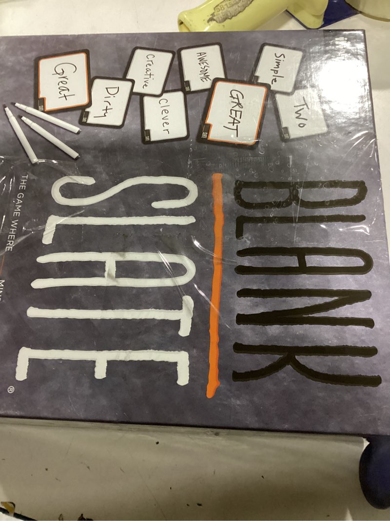 Condition photo showing New/Like New for USAOPOLY BLANK SLATE, Where Great Minds Think Alike, Fun Family-Friendly Board Game, Word Associatio