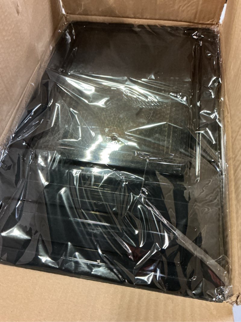 Condition photo showing Good Condition for Hat Organizer Box, Stackable Clear Baseball Caps Holder Box Containers with Magnetic Door for Hats Snapback Cap Storag, Hat Rack Display Case, Holds 8 Hats Each (Black, 2 Pack) Black 2 Pack