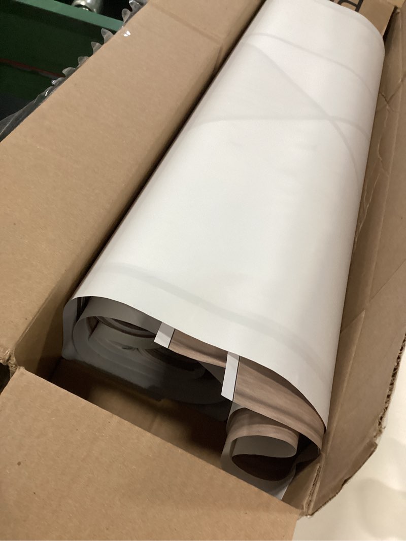 Condition photo showing As Is for Modern Minimalist PVC Wallpaper Curve Stripe 3D Flash Decoration Background Wall Bar Karaoke Bedroom Living Room 20.87\" Wx393.7 L Non-Pasted