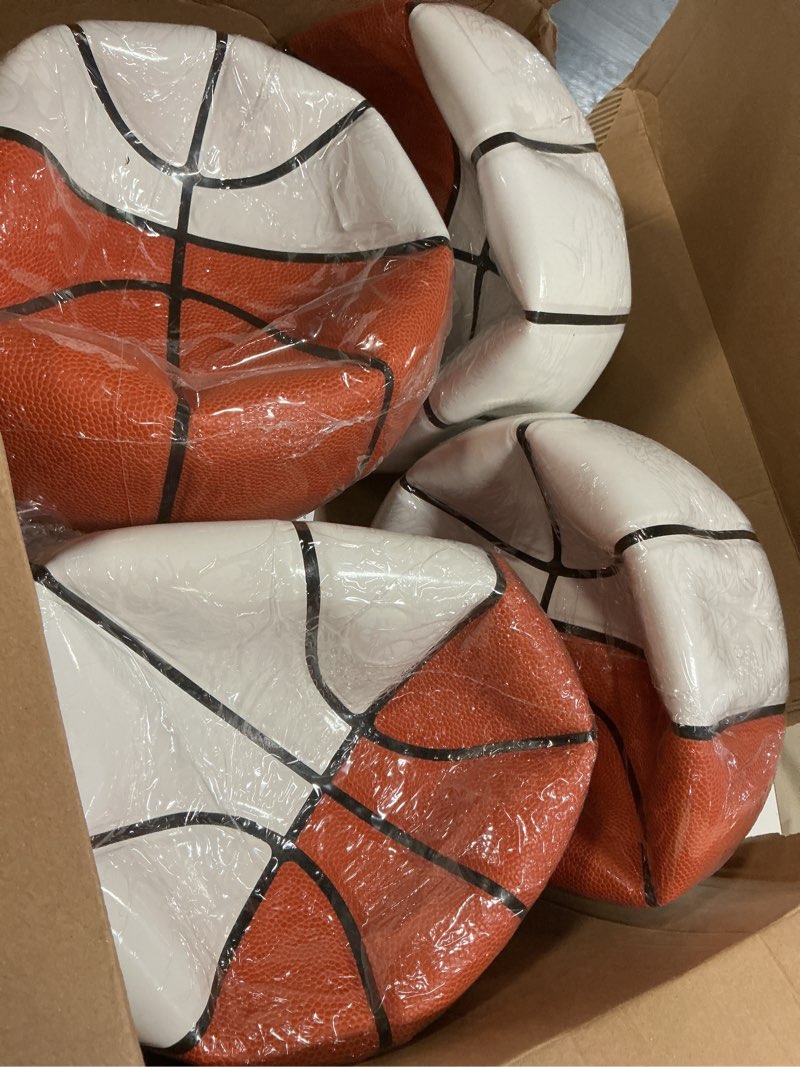 Condition photo showing New/Like New for hiboom autograph basketball with acrylic ball stand, signing autograph blank panel signature official ball for school college coach graduation basketball senior night gift 4 1/2 brown size 7