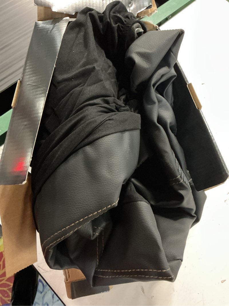 Condition photo showing As Is for auto drive 2piece truck seat covers yorker polyester black  universal fit for truck 2202sc10-1