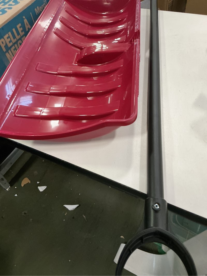 Condition photo showing Good Condition for Flexible Flyer Kid's Snow Shovel: Plastic & Wood Sled, 150lb Capacity