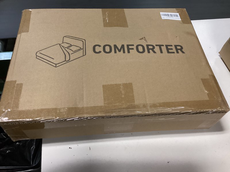 Condition photo showing New/Like New for 100% Viscose Made from Bamboo Comforter, Soft Lightweight Queen Size Summer Cooling Comforter Down Alternative Duvet Insert, 8 Corner Tabs?88x88 Inches, Light Blue-Summer? Light Blue-summer Queen?88x88?