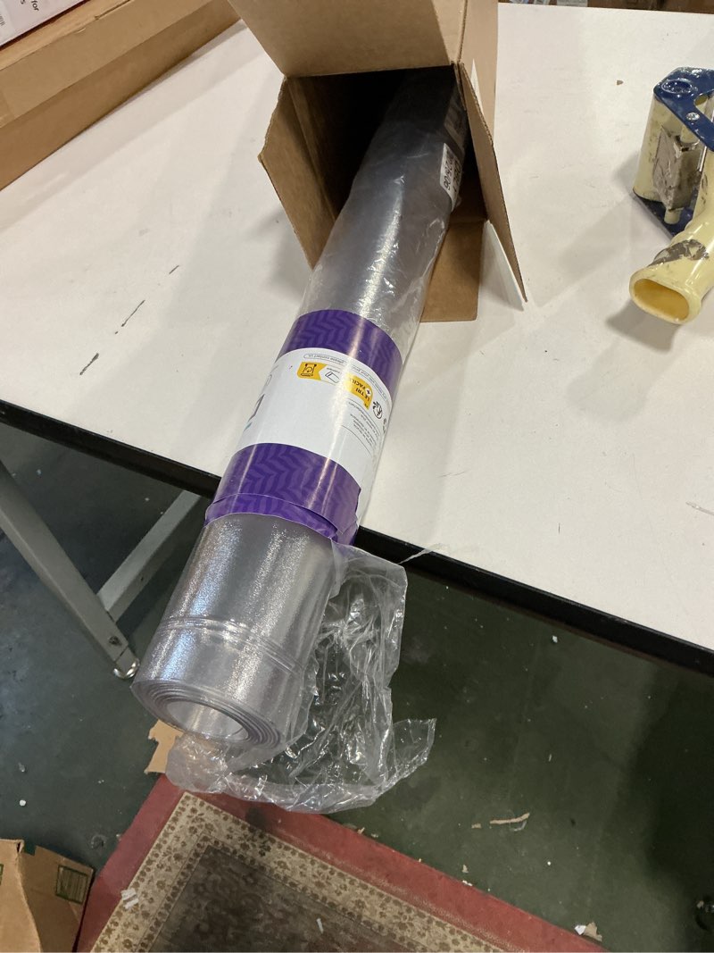 Condition photo showing Good Condition for DEXI Plastic Kitchen Runner Rug 23"x71", Vinyl Floor Protector Mat Waterproof, Clear Carpet for Indoor Laundry Hallway Front Sink 71"L x 23"W x 0.1"Th Clear