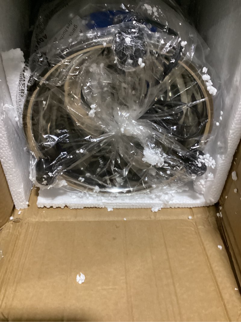 Condition photo showing As Is for Automatic Powder Sifter Machine, 30 Mesh 50 Mesh Stainless Steel Sieve Shaker, 110V Vibrating Sifter for Flour & Powder, 2 Screens Included Sifter Machine(30+50mesh) Automatic Powder Sifter Machine