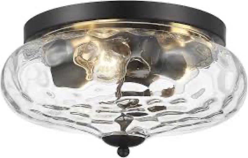 Darkaway Large Ceiling Light Fixtures 3-Ight Flush Mount Indoor Outdoor Ceiling Light with Water ipp