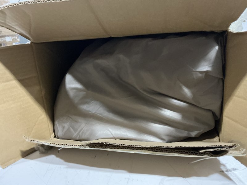 Condition photo showing As Is for simpli comfy 18” queen inflatable air mattress with built-in dual pump, adjustable firmness, foldable blow-up mattress with storage bag, self-inflating air mattress for home, guest, travel, camping