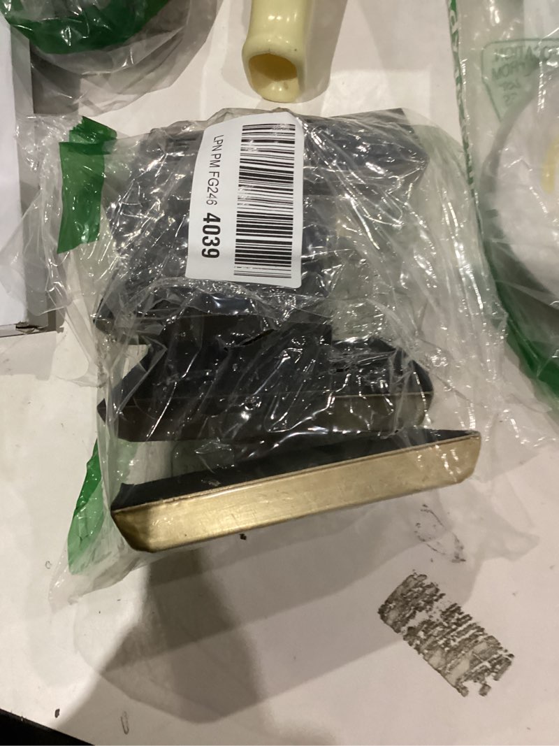 Condition photo showing As Is for Sunshane Christmas Stocking Holders Mantel Stocking Hanger Hooks Fireplace Mantle Metal Hang Bases for Xmas Party Decorations (Bronze, 5)