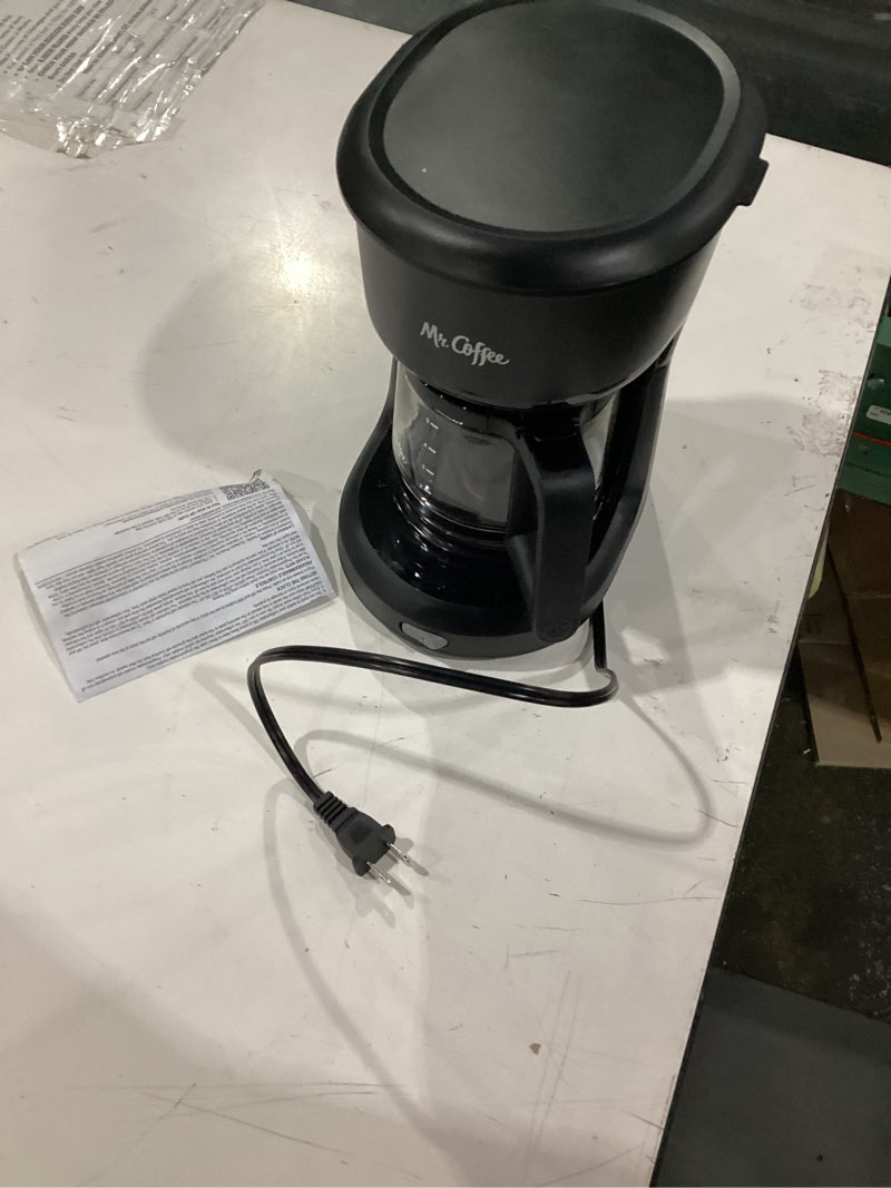 Condition photo showing Good Condition for mr. coffee® 5-cup mini brew switch coffee maker, black black 5-cup coffee maker