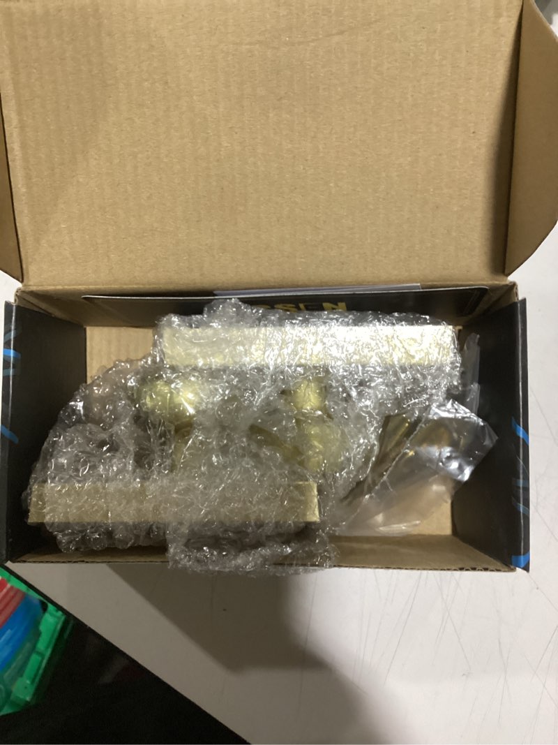 Condition photo showing Good Condition for Interior Door Knobs for Closet, Satin Brass Door Handles, Heavy Duty Dummy Door Knob Dummy Antique Satin Brass