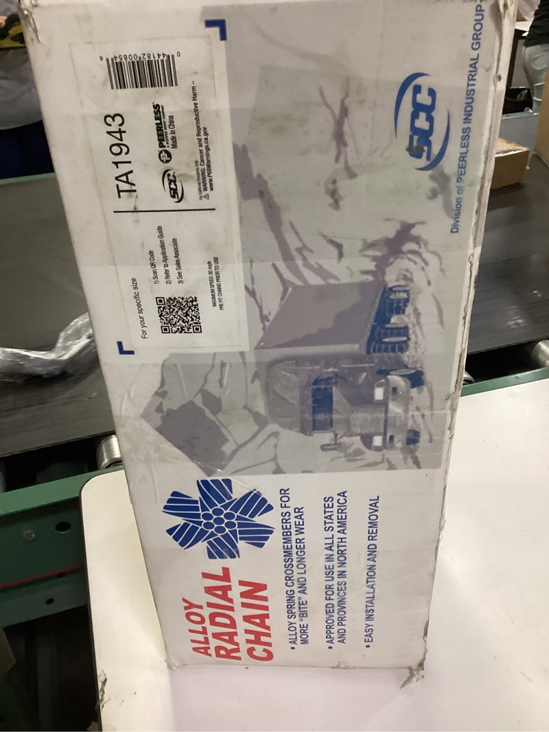 Condition photo showing item condition for SCC TA1943 Alloy Radial Heavy Duty Truck Singles Tire Traction Chain - Set of 2