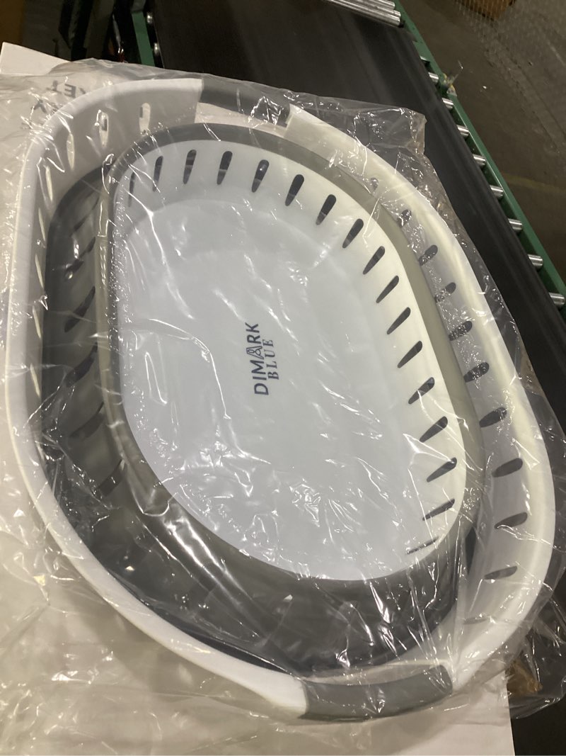 Condition photo showing New/Like New for ONYX Model – Large Collapsible Laundry Basket, Foldable Plastic Laundry Hamper with Handles, Space-Saving Waterproof Clothes Bin for Home, Bedroom, Bathroom or Laundry Room – 45L