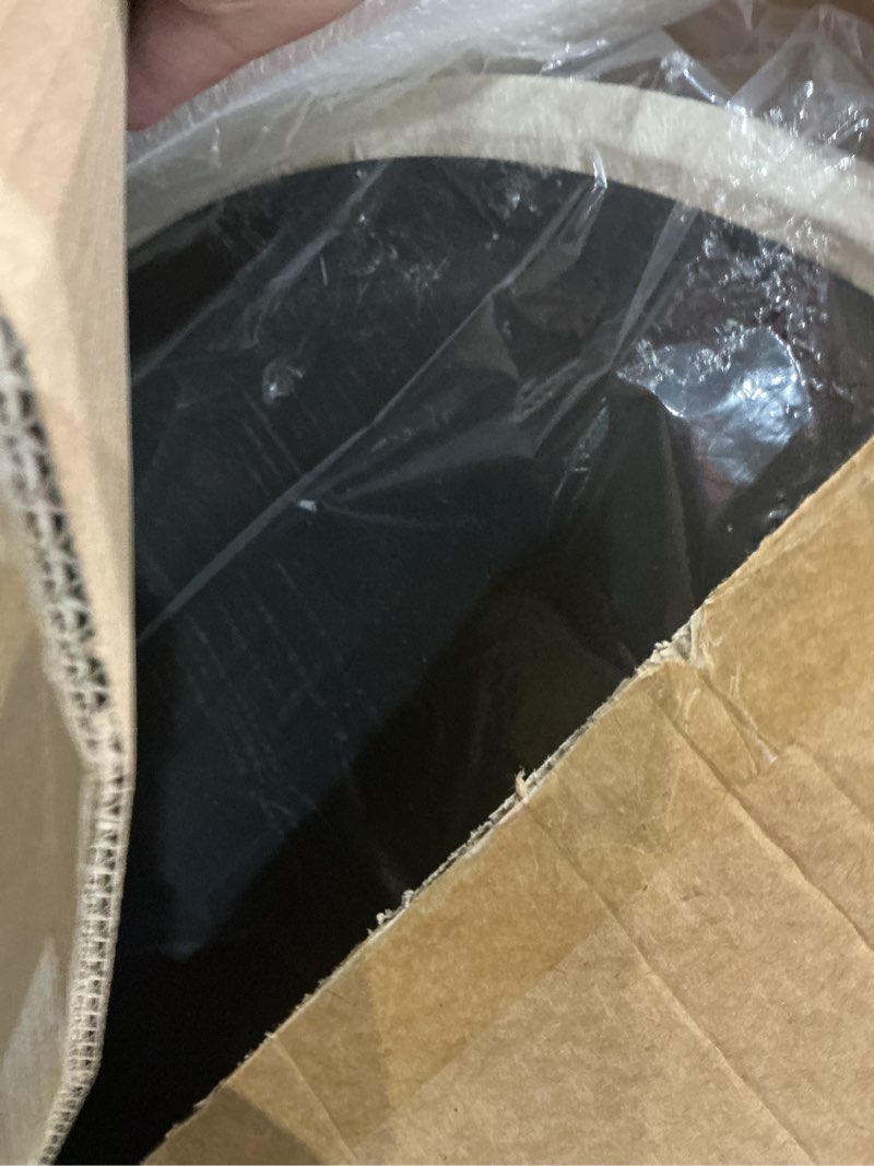 Condition photo showing Good Condition for delma arched full length mirror, free standing floor velvet finish frame mirror for leaning or hanging, soft touch bedroom & living room decor, cream white cream white 55"l x 20"w
