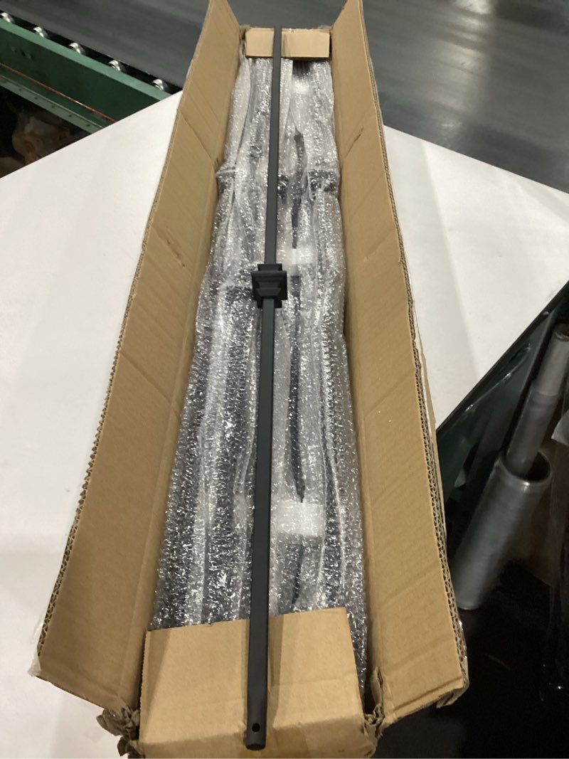 Condition photo showing New/Like New for S03 - Wrought Iron Balusters – Set of 10 Hollow Single Knuckle Balusters - Decorative Metal Balusters for Decks – Spiral Stair Railing - 1/2 -inch Iron Spindles – Satin Black Metal Railing Single Knuckle 10 Pack 10