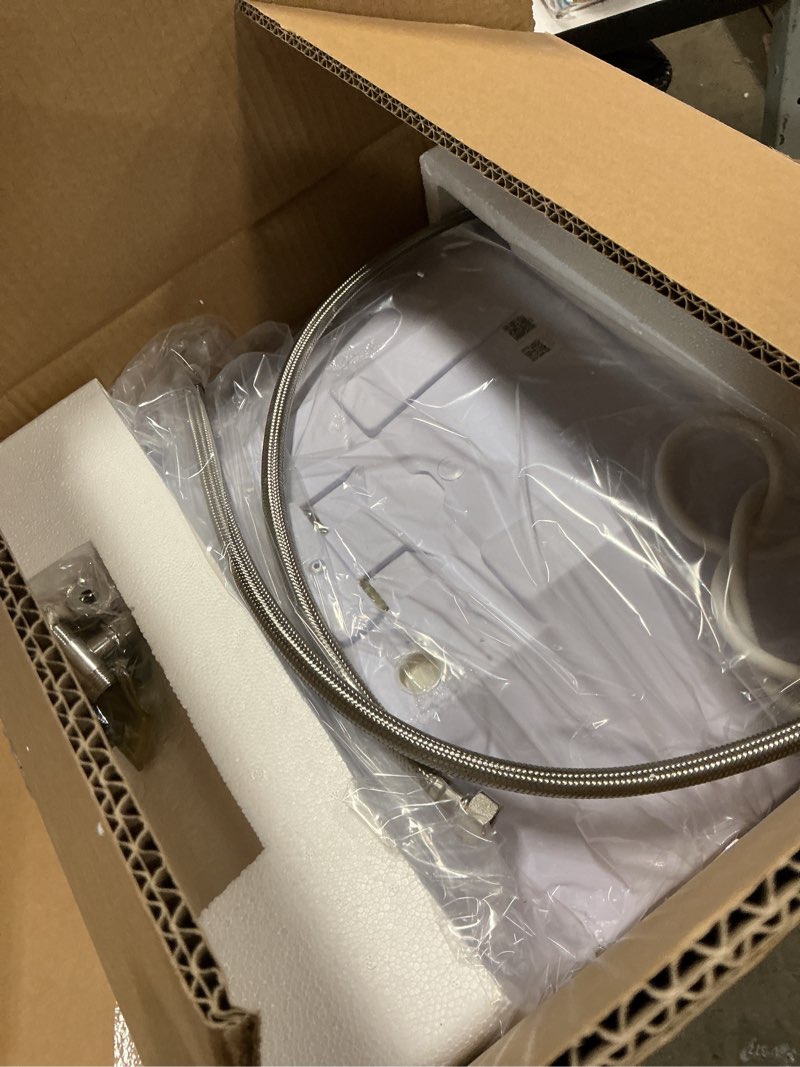 Condition photo showing Good Condition for 8 gallon electric tank water heater, 120v 1500w under sink instant hot tank water heater for rv, camper, kitchen, food truck, wall or floor mounted, white 8 gallon white