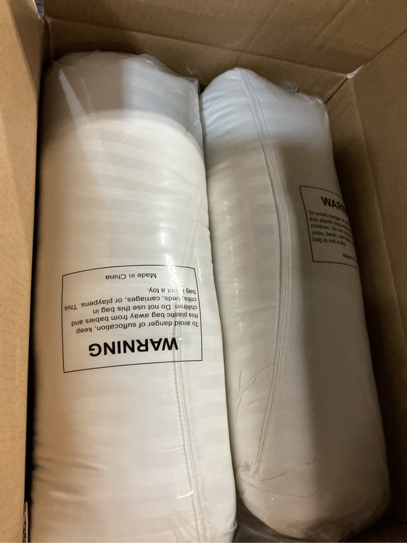 Condition photo showing Good Condition for Beckham Hotel Collection Bed Pillows Standard/Queen Size Set of 2 - Original Soft Down Alternative Pillow for Sleeping - Soft Support for Back, Stomach or Side Sleepers Queen / Standard White