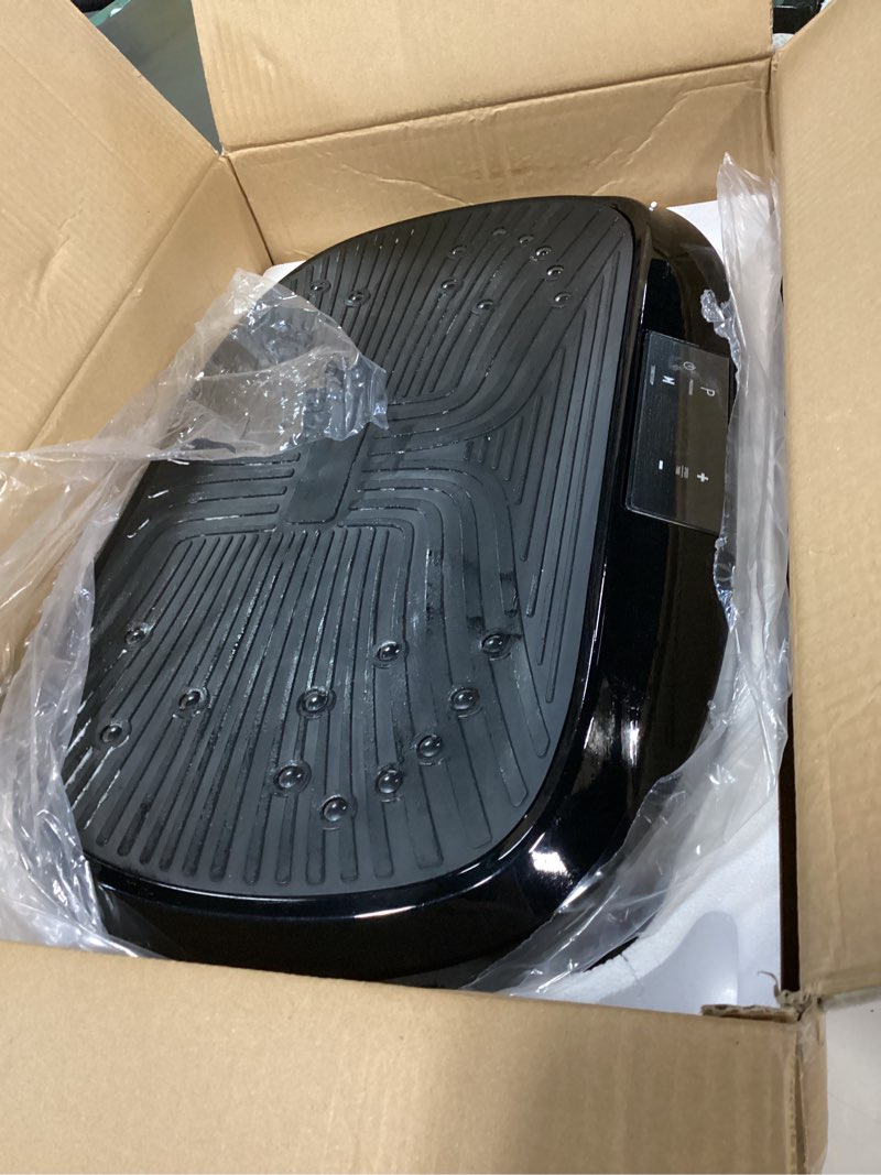 Condition photo showing Good Condition for flybird vibration plate exercise machine, adjustable speed high intensity vibration for muscle toning weight loss lymphatic drainage, full body workout vibration plate black