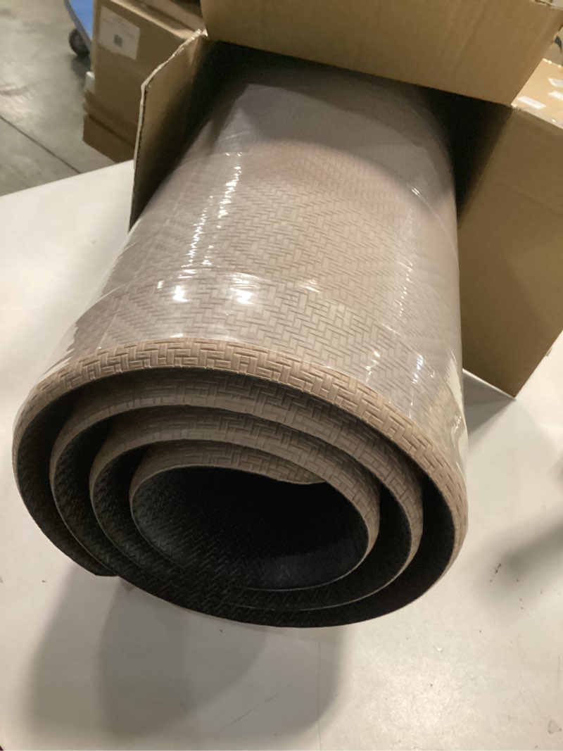 Condition photo showing Good Condition for Ophanie Kitchen Mats for Floor, 3/4 Inch Thick Kitchen Rugs, 24'' x 70'' Anti Fatigue Standing Cushioned Mat, Waterproof,Comfort Ergonomic Mat for Office, Home, Sink, Beige Non-Slip Bottom Beige 70"L x 24"W x 0.8"Th