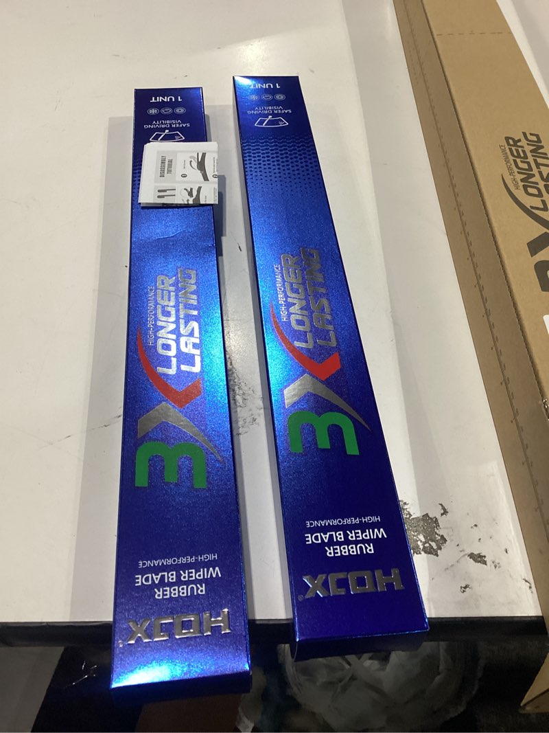 Condition photo showing New/Like New for quiet front windshield wiper blades 16 inch and 16 inch set of 2, oem quality all-season windshield wipers,u&j-hook for my car/automotive replacement, easy to install oem replacement parts front(16" and 16")