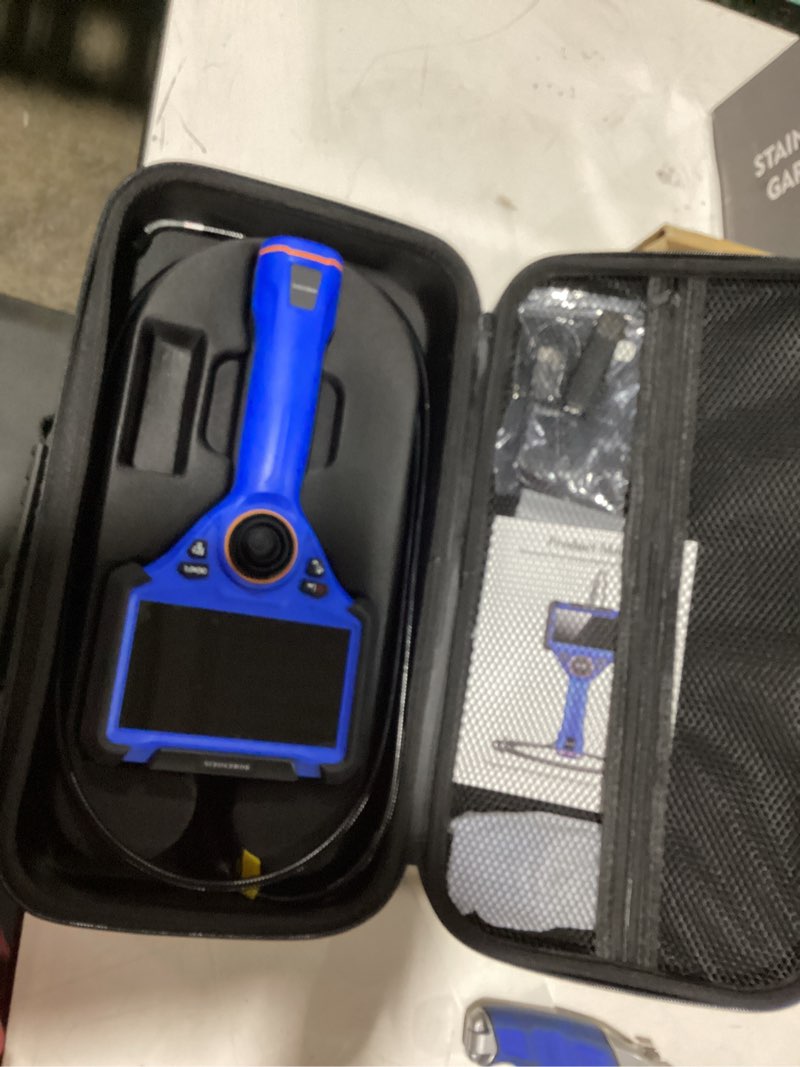 Condition photo showing New/Like New for 360° articulating borescope with 0.25 in slim probe, 5" hd 4-ways industrial endoscope camera with light, articulated flexible snake camera for plumbing & machinery inspection 5.0 ft