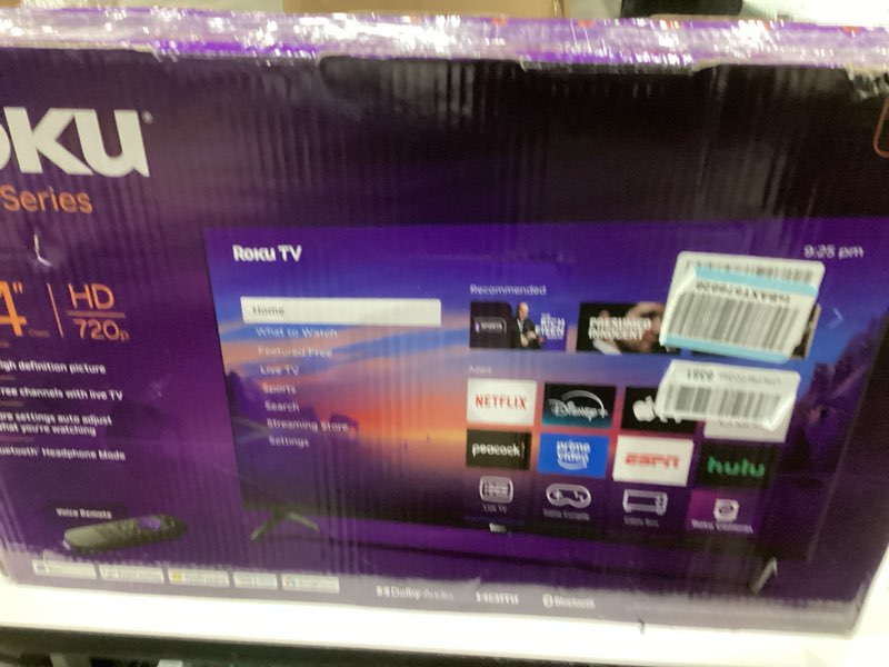 Condition photo showing New/Like New for Roku Smart TV 2025 – 24-Inch Select Series, 720p HD TV – Roku TV with Voice Remote – Flat Screen LED Television with Wi-Fi for Streaming Live Local News, Sports, Family Entertainment