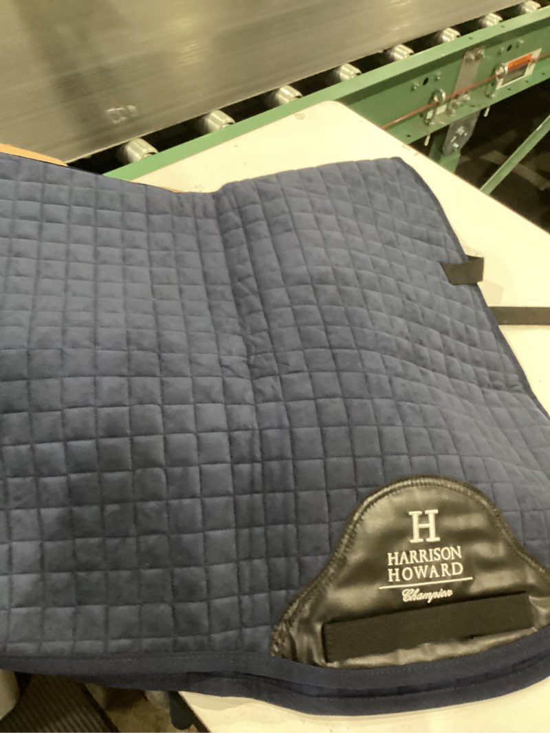 Condition photo showing Good Condition for harrison howard equestrian saddle pad horse riding pad saddle pad dressage - navy