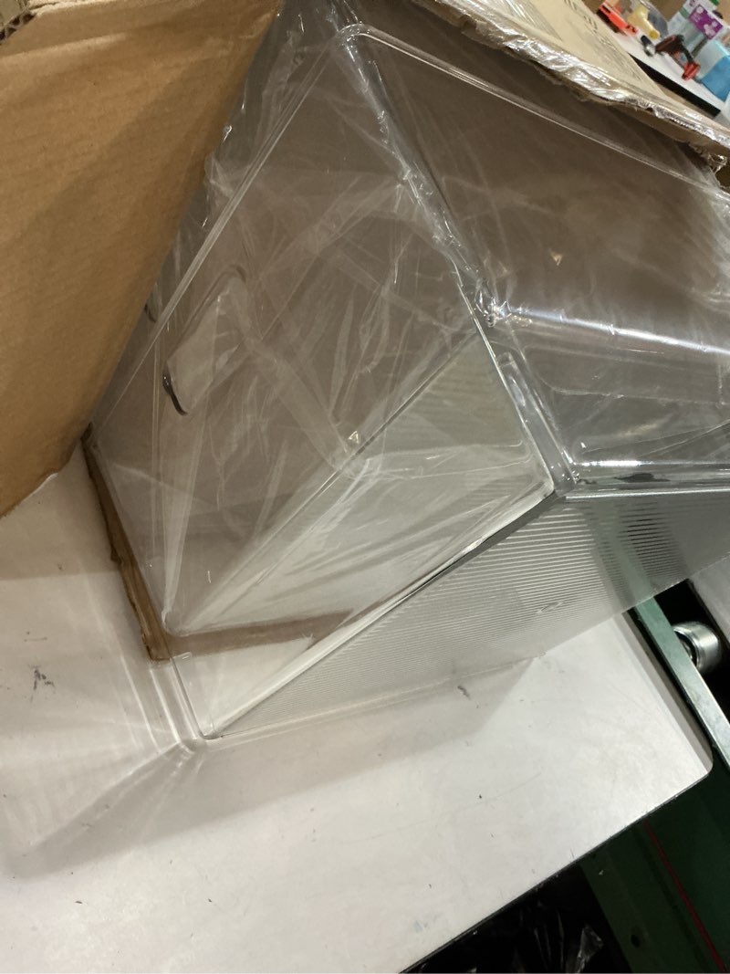 Condition photo showing New/Like New for ClearSpace Clear Plastic Storage Bins – XL 7 Pack Perfect Kitchen or Pantry Organization Fridge Orga