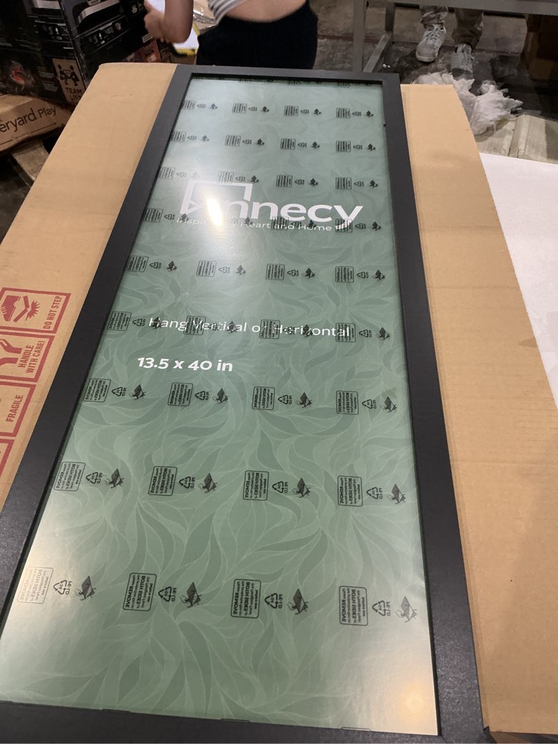 Condition photo showing Good Condition for picture frame for wall or desktop decoration, classic black minimalist style suitable for decorating houses, offices, hotels