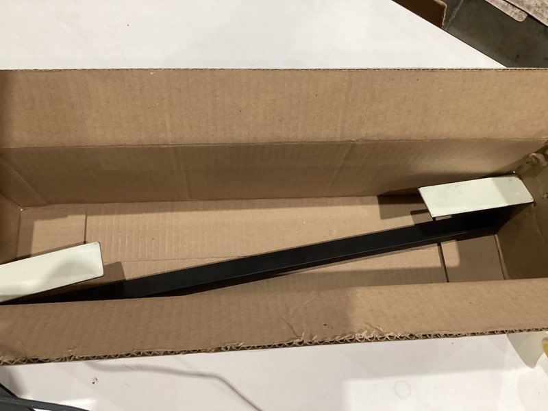 Condition photo showing As Is for Bathroom Towel Bar Self Adhesive, No Drilling Towel Rack Easy to Install, Hand Towel Holder Made of Premium Stainless Steel Sticky on Hand Towel Hanger for Kitchen, Toilet.(24IN, Black) Black 24 IN