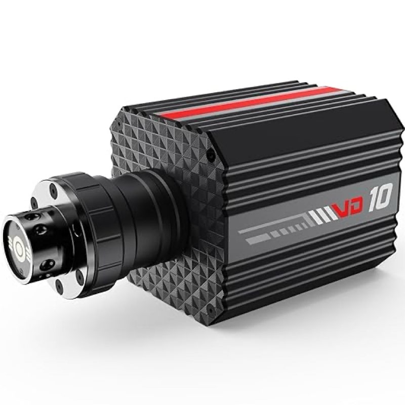 PXN VD10 PC Steering Wheel Base – 10Nm Direct Drive Force Feedback, Professional High-Torque Servo M