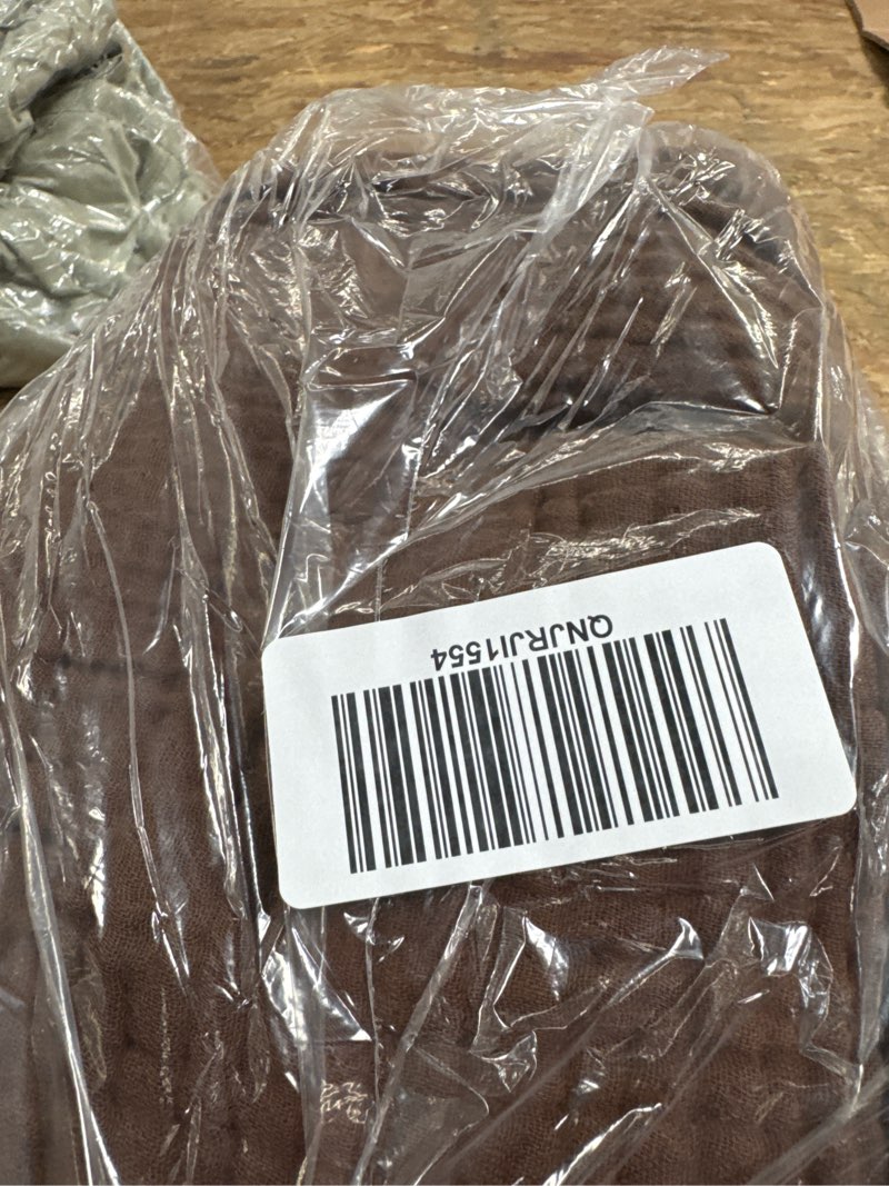 Condition photo showing Good Condition for organic airy gauze sham set, king, chocolate