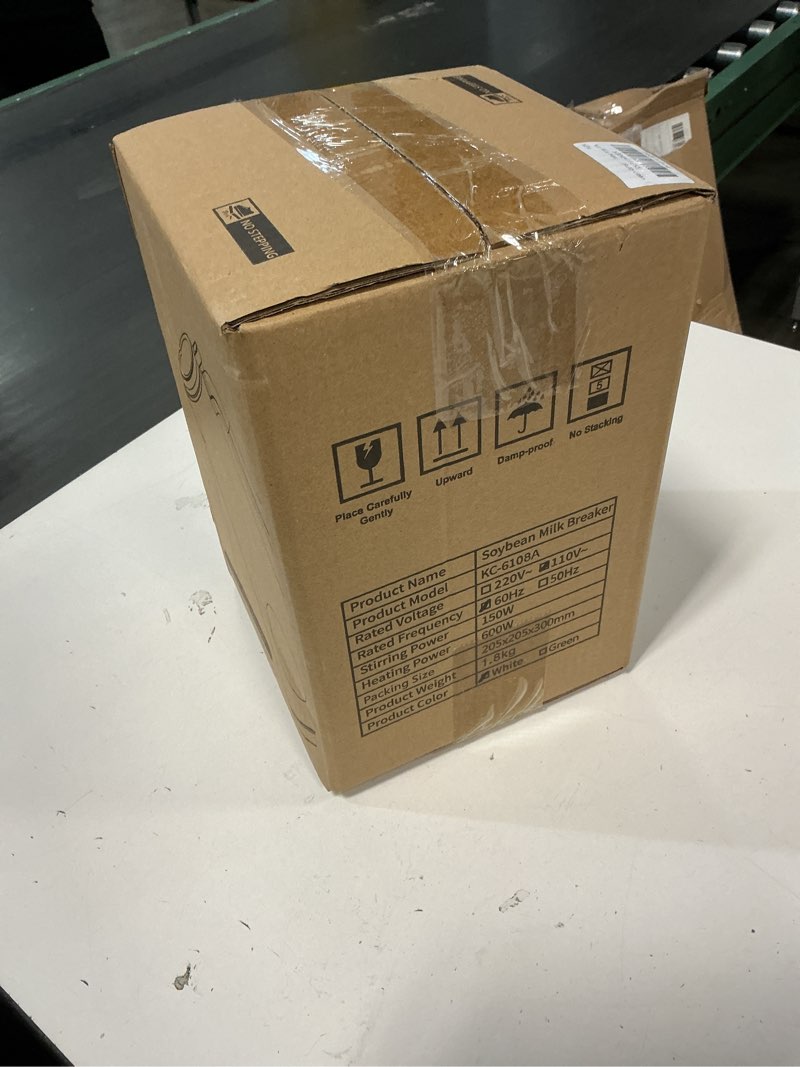 Condition photo showing New/Like New for Automatic Nut Milk Maker Machine, 20 oz Homemade Almond, Soy, Oat, Coconut, Plant-Based Milk and Dairy Free Beverages, Soy Milk Maker with Delay Start/Self Clean/Keep Warm/Boil Water 20oz White