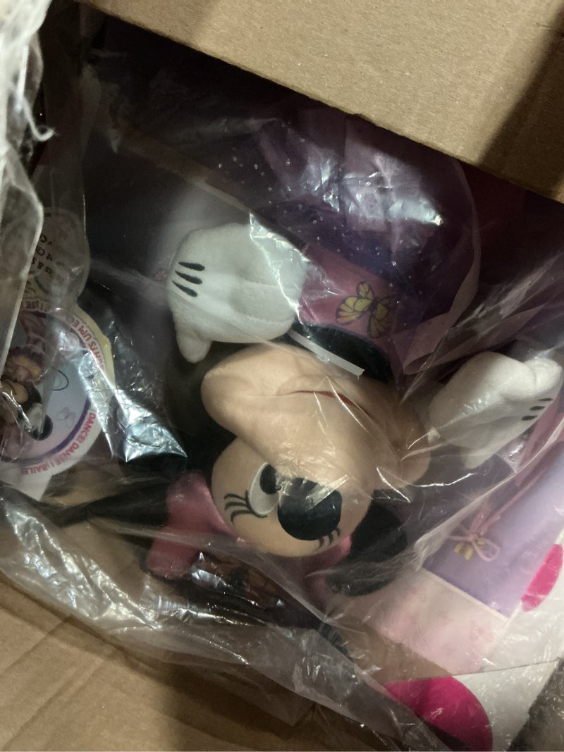 Condition photo showing Good Condition for Just Play Minnie Disney Junior Mouse Sing and Dance Butterfly Ballerina Lights and Sounds Plush, Sings Just Like a Butterfly, Kids Toys for Ages 3 Up