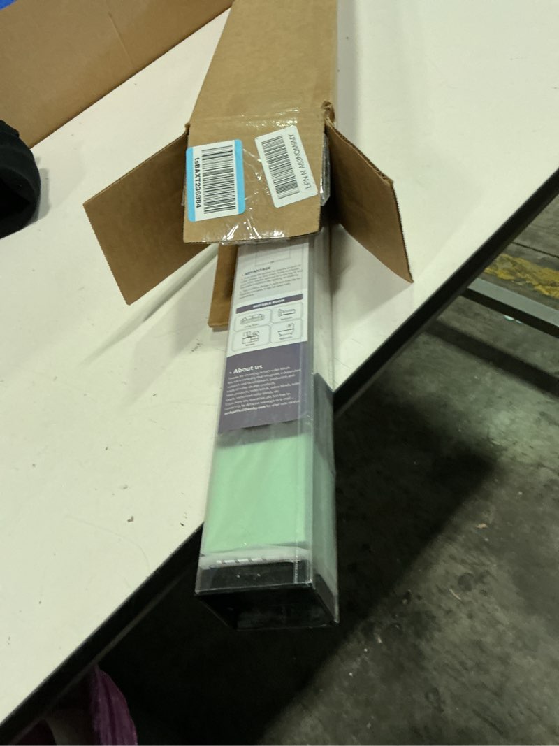 Condition photo showing Good Condition for aosky blackout roller shades cordless blinds for windows, free-stop shades with valance, thermal insulated fabric, uv protection, natural woven blinds for home and office (41" w x 72" h, black) black 41"w x 72"h