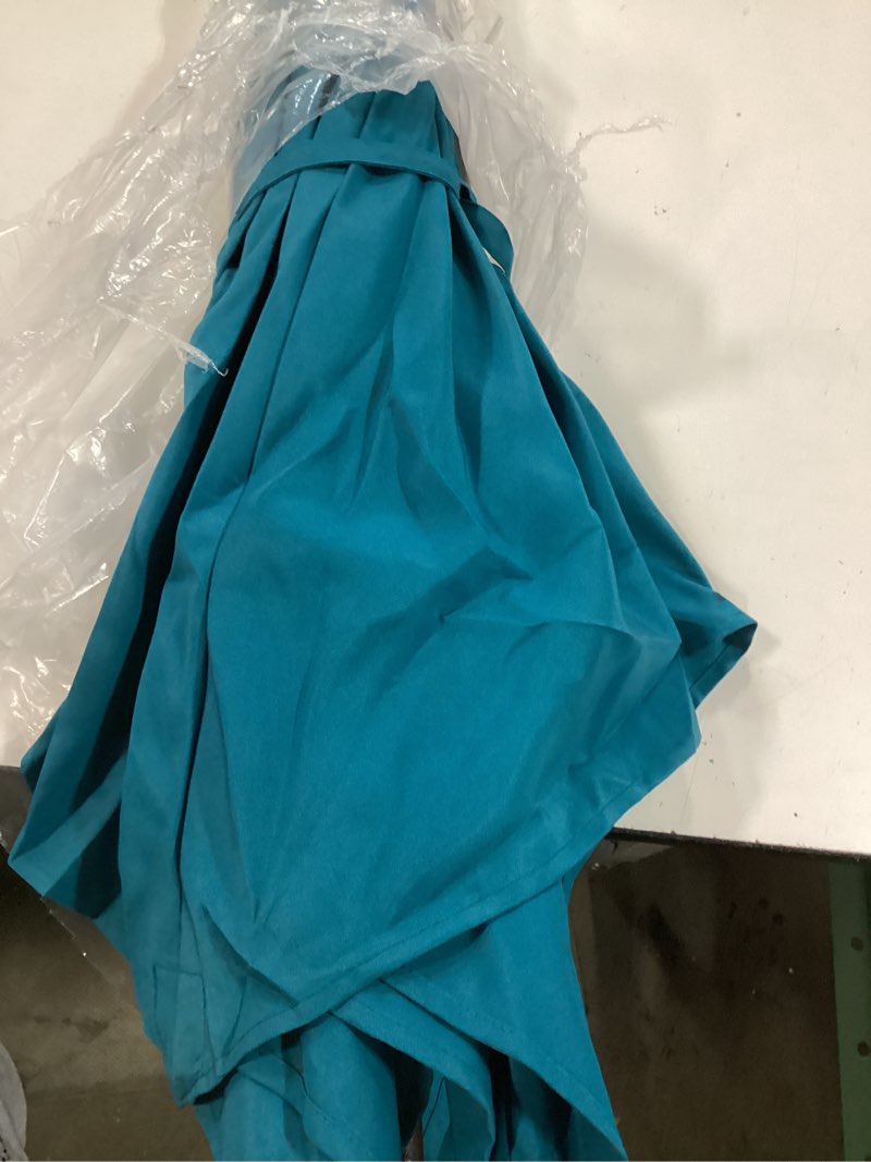 Condition photo showing Good Condition for blissun 7.5 ft patio umbrella, yard umbrella, outdoor market umbrella with push button tilt crank (cerulean)