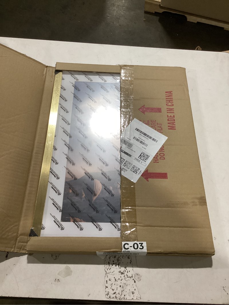 Condition photo showing Good Condition for LaVie Home 14x20 Picture Frame for Wall Display, 14x20 Black Picture Frame with HD Plexiglas, 14 x 20 Poster Frame 1 Pack, Display Frame for Vertical or Horizontal, Classic Collection Black 14x20 1