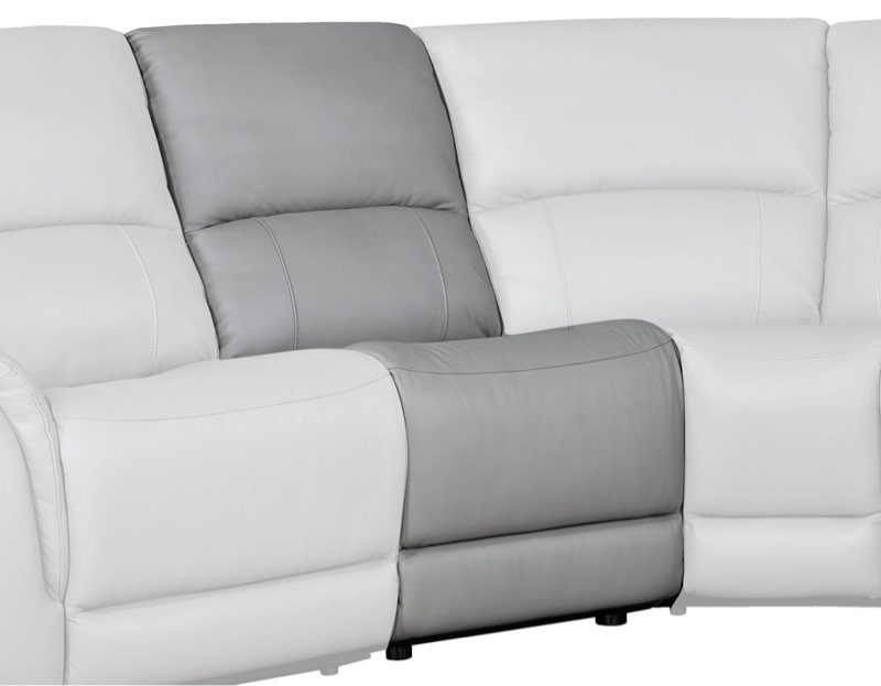 SIMILAR TO STOCK DESIGN.. Steve Silver Furniture item, pleather grey seating armless 