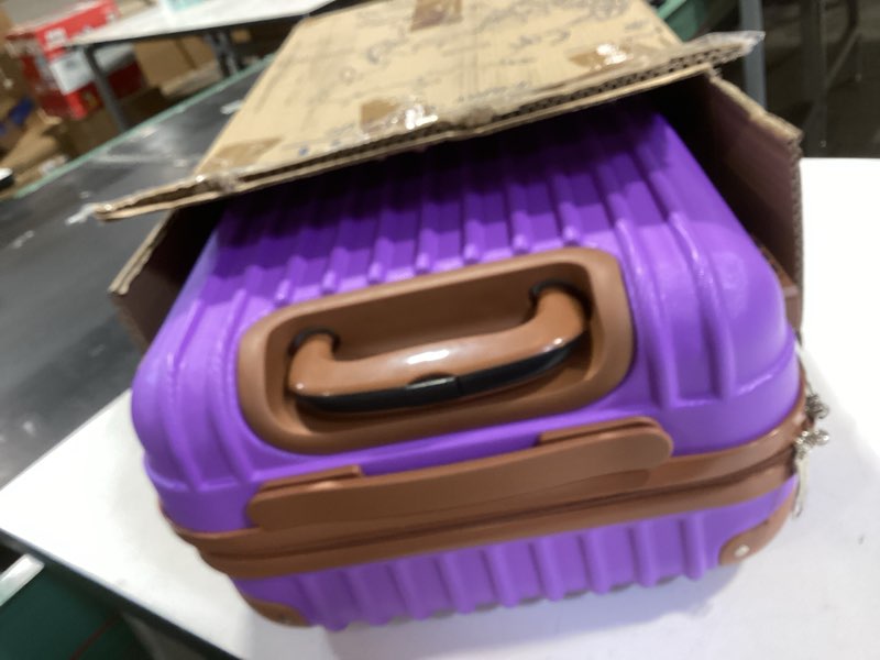 Similar to Carry On Luggage Sets 3 Piece, 20 Inch Luggage 22x14x9 Airline Approved with Wheels and TSA Lock, ABS Lightweight Hardshell Travel Suitcase Set with Duffel Bag Travel Bag for Men Women BrightPurple