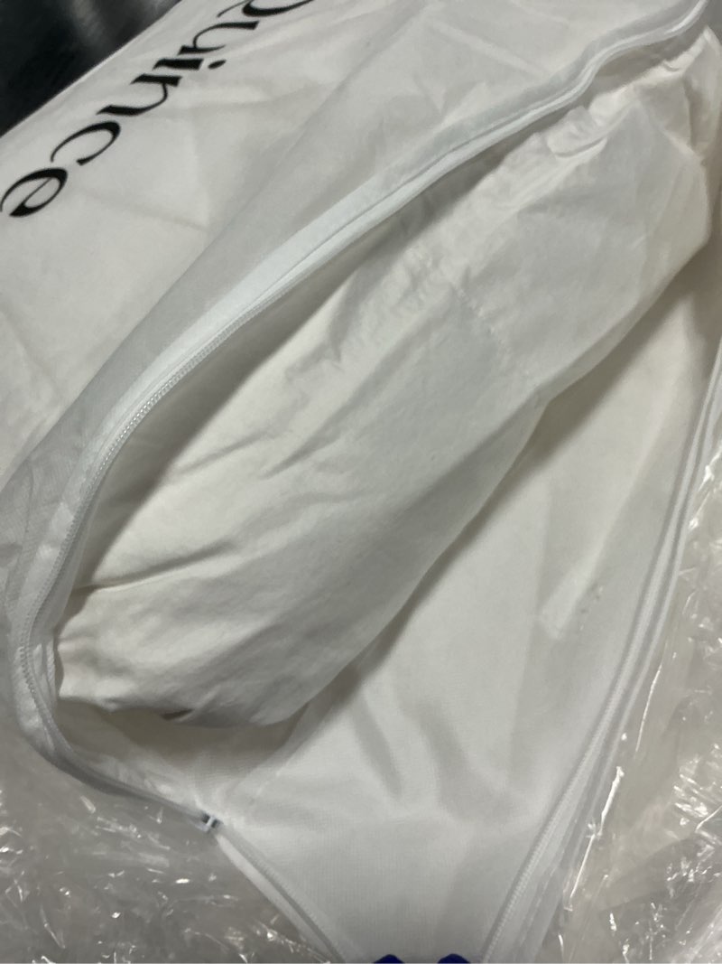Condition photo showing As Is for lightweight premium down duvet insert, full/queen, down