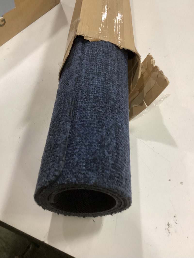 Condition photo showing New/Like New for Neiza Door Mats-Thin Indoor Doormat-3' X 2' Large Front Door Mat for Outside-Non-Slip Entryway Rug-Low Profile Absorbent Doormat for Entryway Patio, Porch Garage, 36'' X 24'' Blue 2' x 3' (Rectangular)