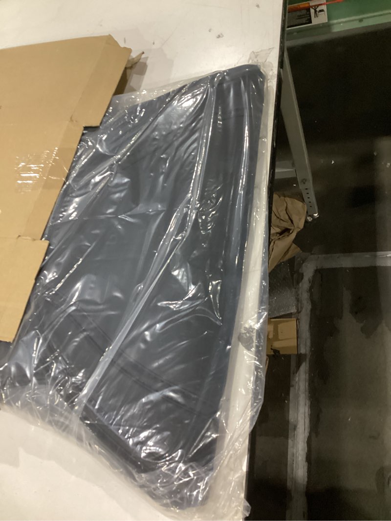 Condition photo showing New/Like New for Leather Seat Back Protector Designed for Tesla Model Y Model 3 Model S/X Accessories(Includes 2025 New Model Y & 2024-2025 Model 3 Highland), Wear-Resistant Kick Mats with Organizer Pocket, Set of 2 Black