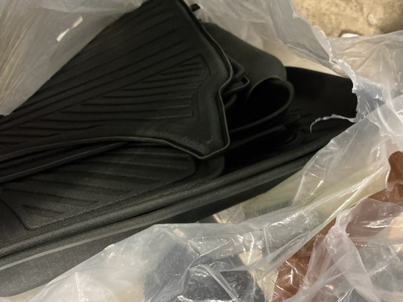 Condition photo showing New/Like New for floor mats & trunk mat & backrest mat for 2021-2026 buick envision | all weather tpe rubber cargo liner with backrest cover for 2026 envision,odorless anti-slip black full set accessories