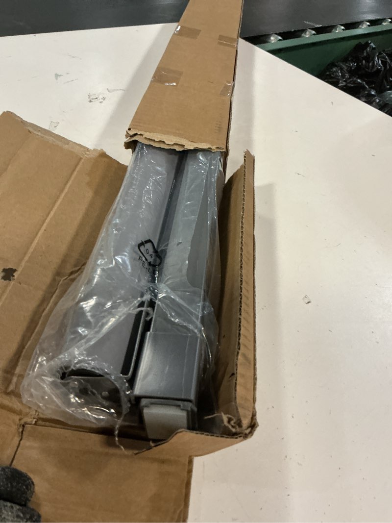 Condition photo showing As Is for no drill no tools blackout zebra blinds for windows,cordless,premium thick linen fabric,durability,quick install,free light control for home,office,roller shades,light grey,custom size