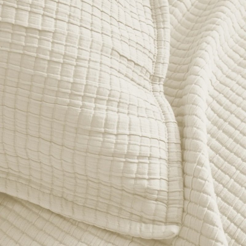 quince organic ribbed cotton coverlet set ivory king