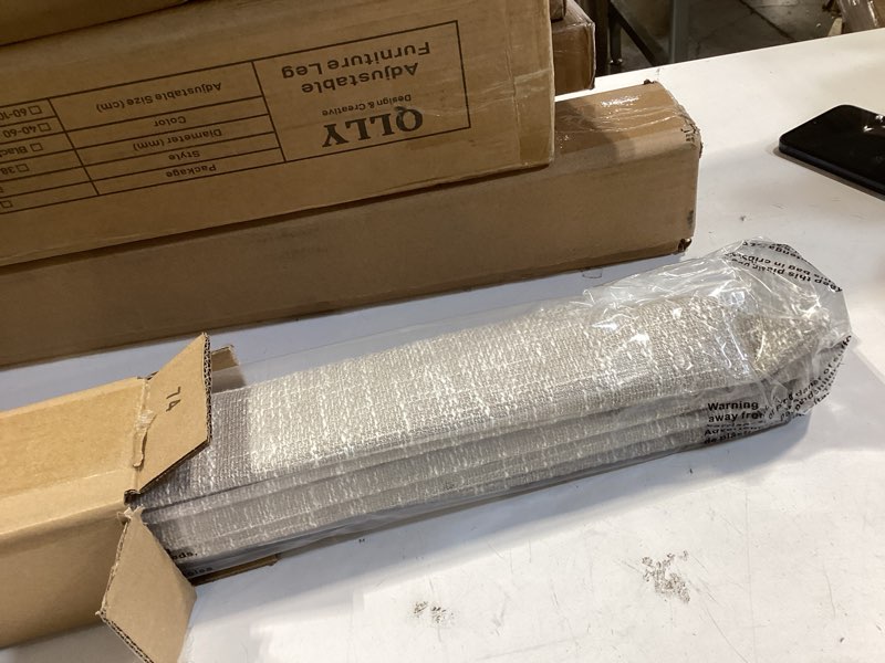 Condition photo showing Good Condition for No Tools No Drill Cordless Roman Shades for Indoor Windows 100% Blackout, for Window Size 27" W × 48" H Beige Beige 27" W × 48" H