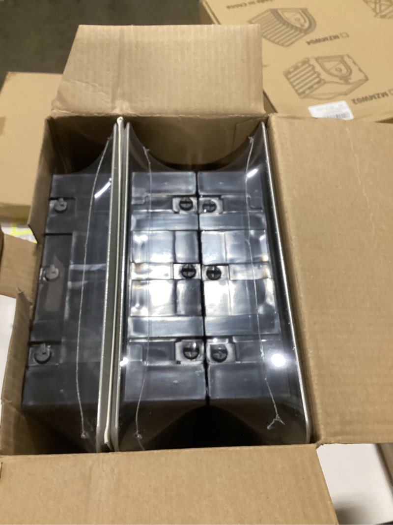Condition photo showing Good Condition for Floor Registers 6x14 Inches - 3 Pack Heavy Duty Walkable Steel Floor Vents Ease Adjust Air Flow Direction Vent Covers for Home Floor Satin Nickel Floor Vent Covers 6'' X 14''-3P-SL