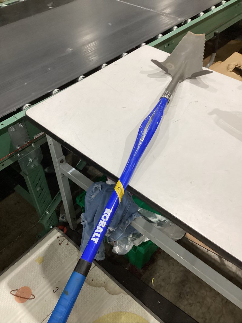 Condition photo showing As Is for kobalt 57.5-in fiberglass handle root cutting shovel