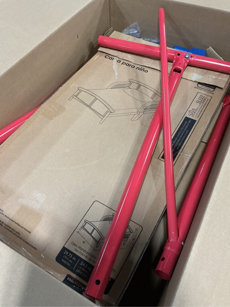 Condition photo showing As Is for Delta Children Plastic Toddler Bed, Nick Jr. PAW Patrol Paw Patrol Bed