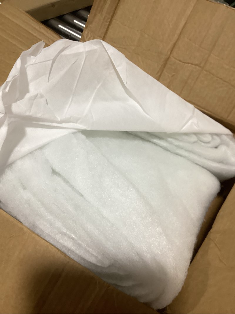 Condition photo showing Good Condition for ak trading co. 48 inch wide solid bonded dacron upholstery grade polyester batting - cushion support, quilting supplies, furniture upholstery, craft projects, durable (5 yards) 5 yards 48 inch wide